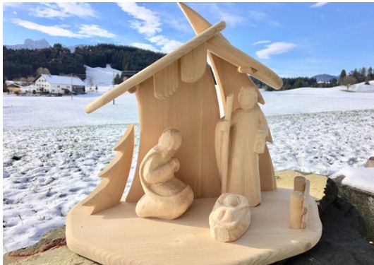 Krippenfiguren, Holzrohlinge zum selber Schnitzen
